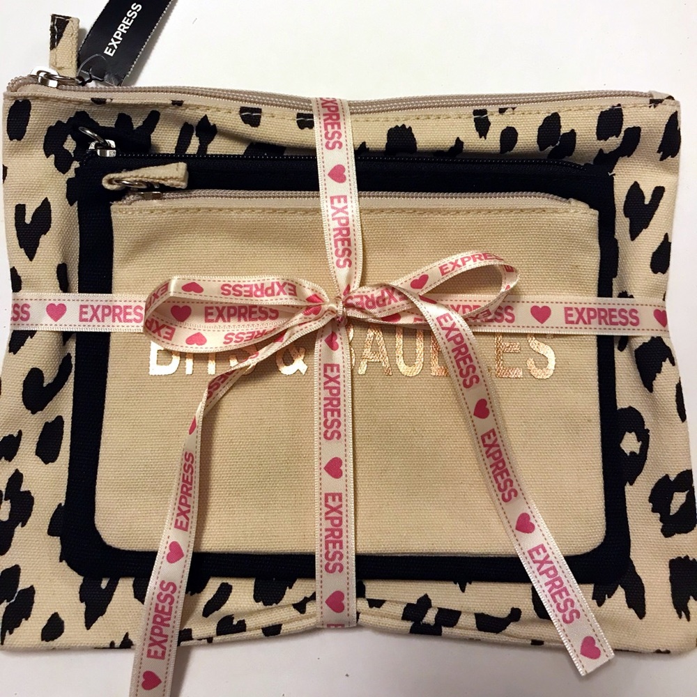 NWT Set of 3 Cosmetics Bags